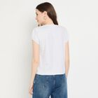 Ladies' Round Neck T-Shirt, मिश्रित हल्का ग्रे, small image number null