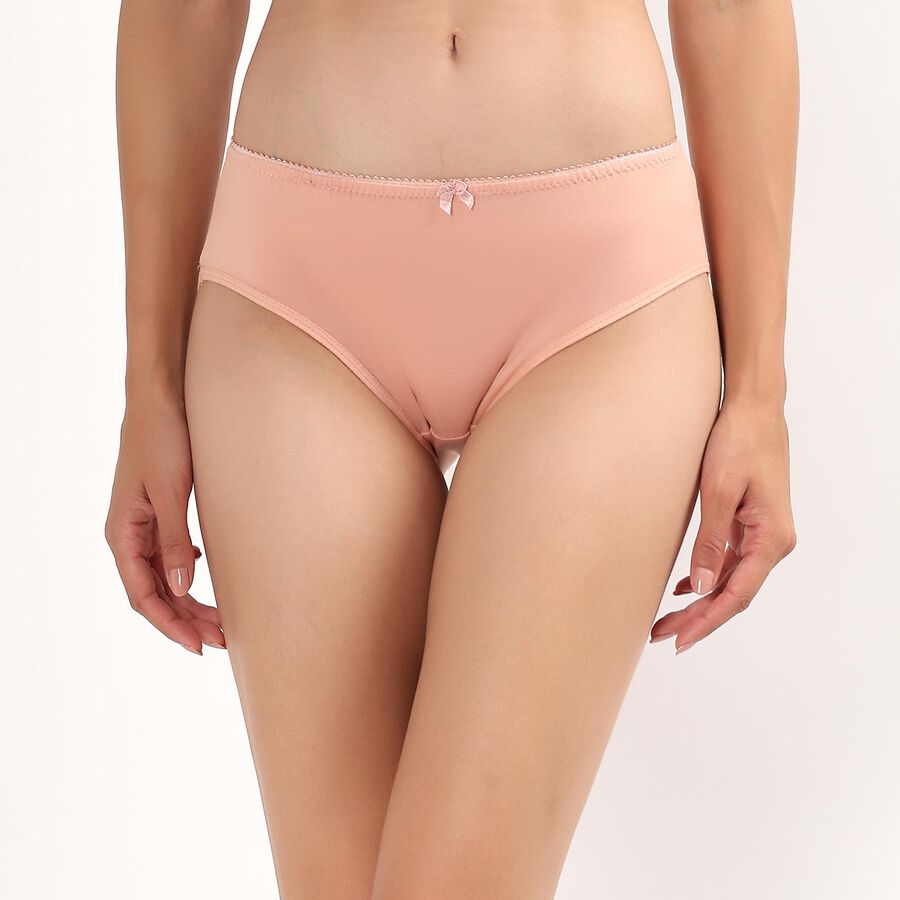 Women's Soft Peach Hipster Panty, Peach, large image number null