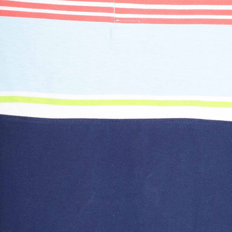 Boys Stripes T-Shirt, ऑफ व्हाइट, large image number null