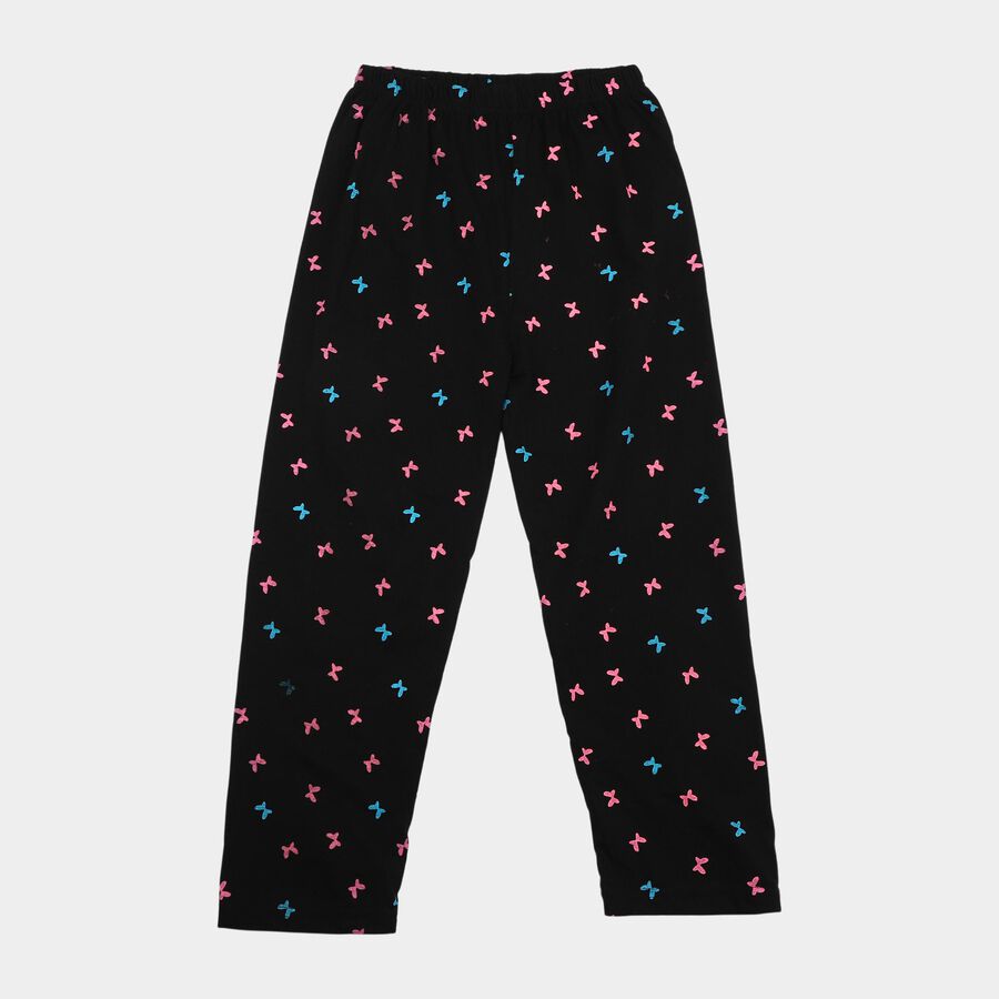 Girls' Pyjama, काला, large