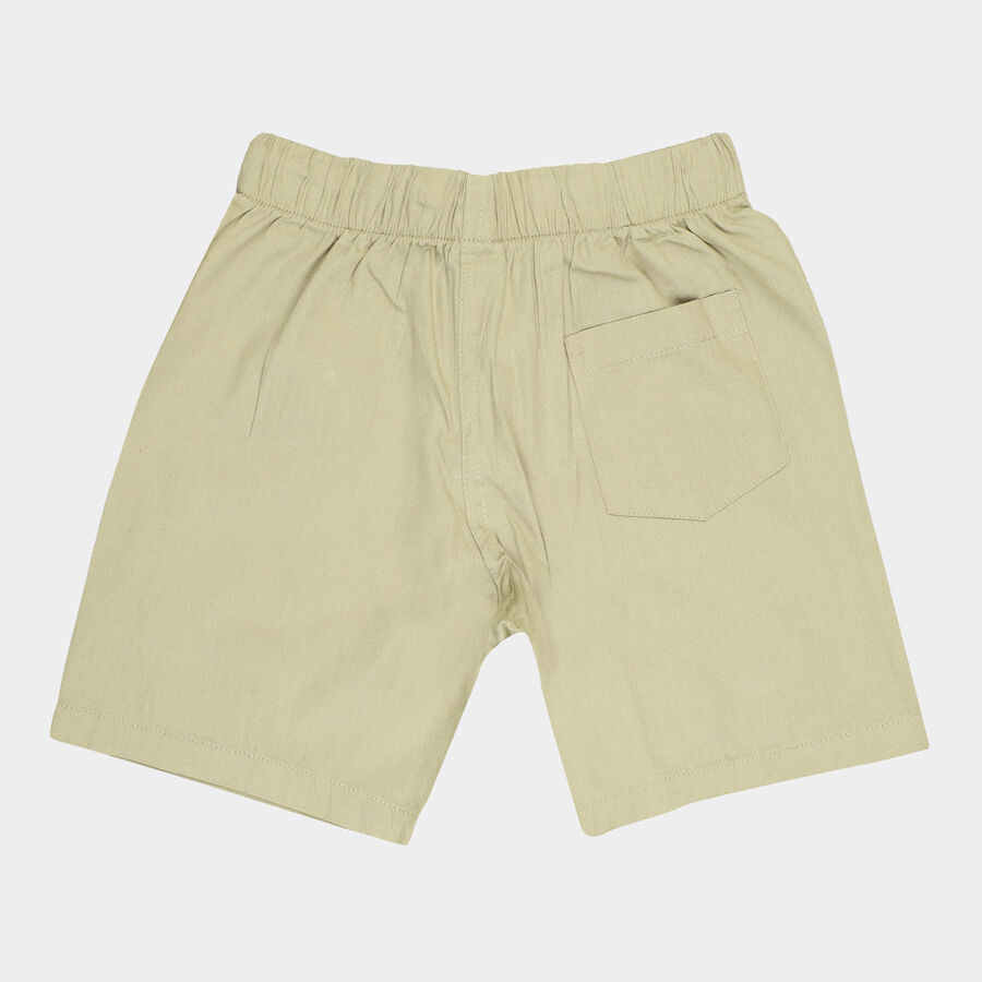 Boys Cotton Solid Bermuda, Olive, large image number null