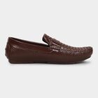Men's Rich Chocolate Brown Slip-On Casual Loafers, Brown, small image number null