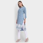 Ladies' Kurta , Mid Blue, small image number null