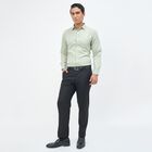 Men's Pale Sage Green Spread Collar Classic Formal Shirt, हल्का हरा, small