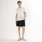 Men's Jet Black Regular Fit Active Bermuda Shorts, Black, small image number null