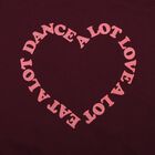 Girls' T-Shirt, वाइन, small