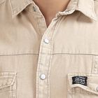 Men's 100% Cotton Casual Shirt , Beige, small image number null