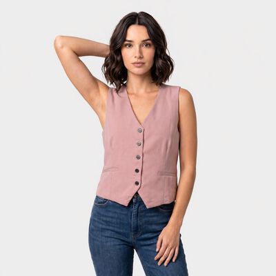 Women's Lilac V-Neck Slim Fit Shirt