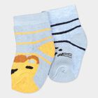 Infant's Socks (Pack of 2), Mid Blue, small