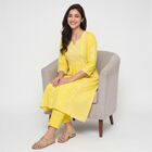 Women's Mustard Printed Ethnic Set, मस्टर्ड, small