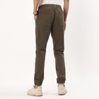 Men's Olive Green Relaxed Fit Jogger Trousers, Olive, small