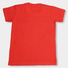 Boys' 100% Cotton Half Sleeves T-Shirt, लाल, small image number null