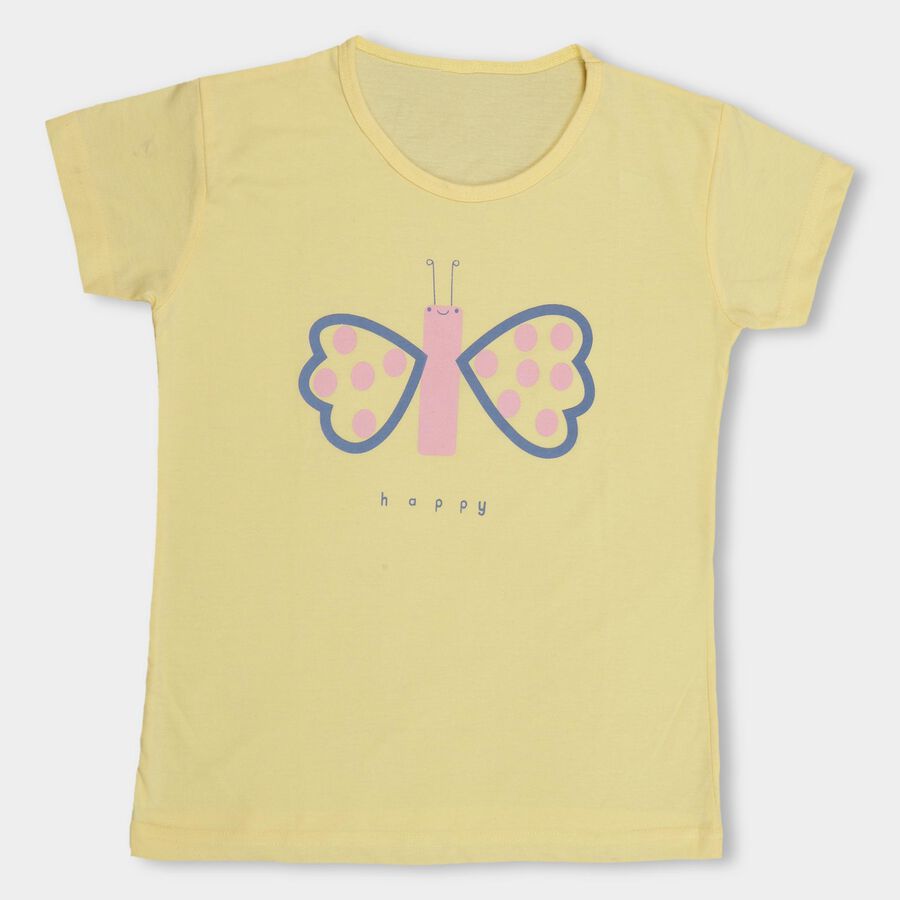 Girls' T-Shirt , पीला, large image number null