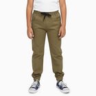 Boys' 100% Cotton Trouser, Olive, small image number null