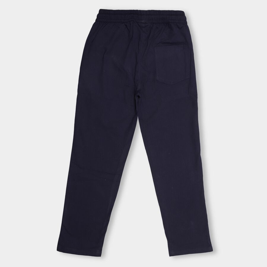 Boys' 100% Cotton Jogger Trouser , Navy Blue, large image number null