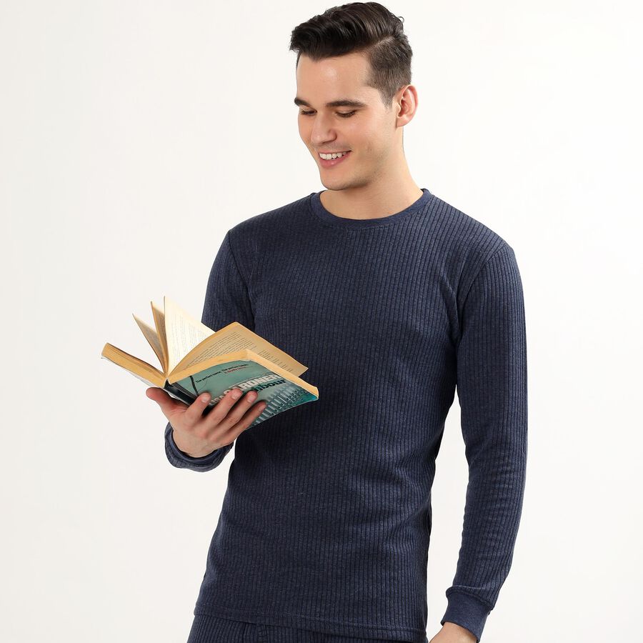 Men's Thermal Upper, मध्यम नीला, large image number null