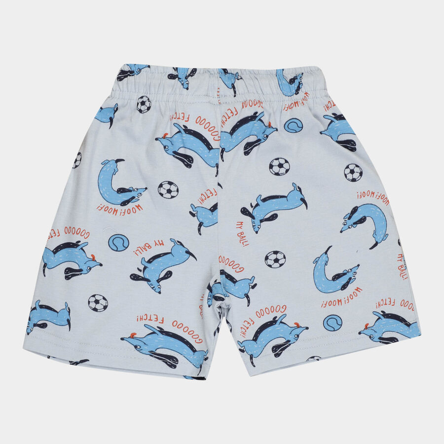 Boys All Over Print Bermuda, Light Blue, large image number null