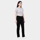 Women's Black Skinny Fit Washed Jeans, Black, small