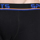 Men's 100% Cotton Trunks, काला, small image number null