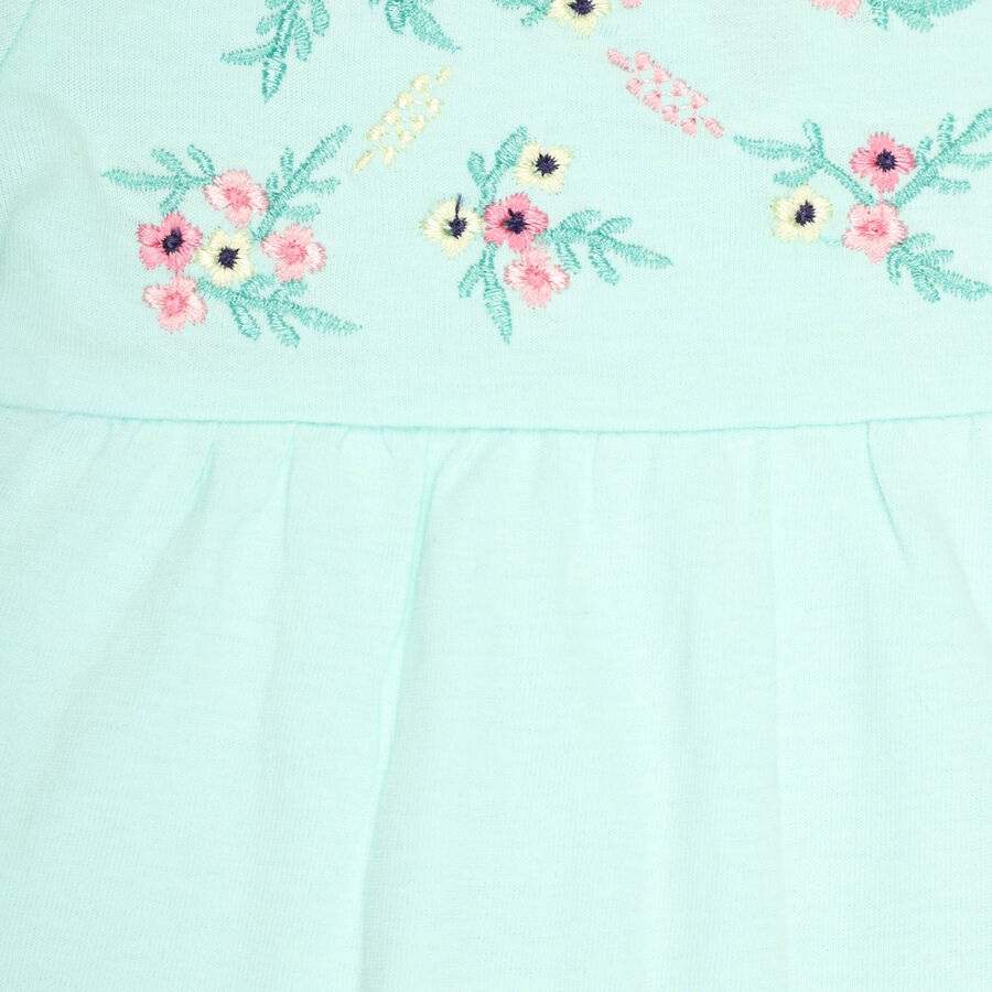 Infants Cotton Capri Set, Light Green, large image number null