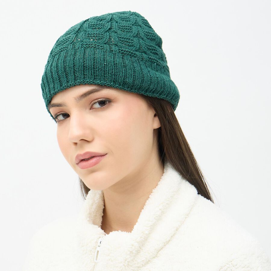Ladies' Cap, गहरा हरा, large image number null