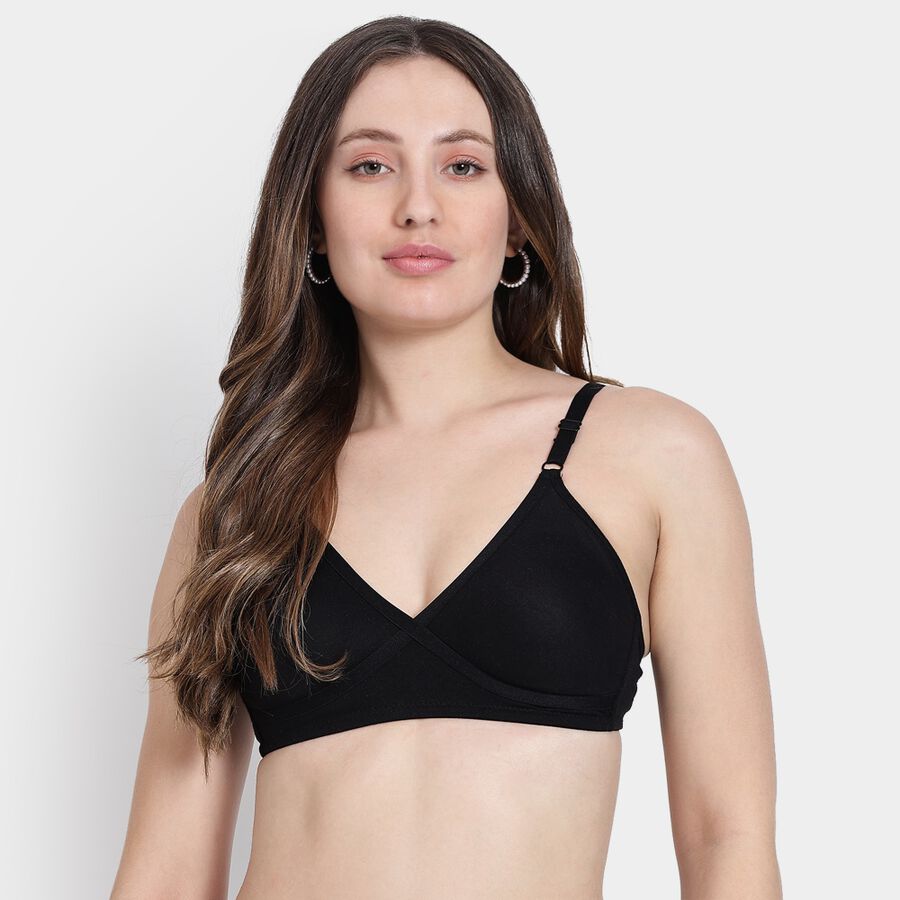 Ladies' Non-Padded Bra, Black, large image number null