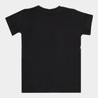 Boys Cotton T-Shirt, काला, small image number null