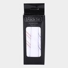Men's White Striped Pack of 3 Handkerchief, सफ़ेद, small