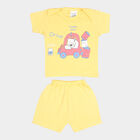 Infants Cotton Round Neck Baba Suit, Yellow, small image number null