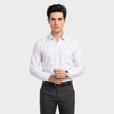 Men's White Formal Shirt