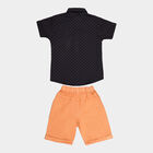 Boys Cotton Baba Suit, Navy Blue, small image number null