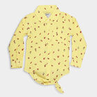 Girls Printed Full Sleeves T-Shirt, Yellow, small image number null