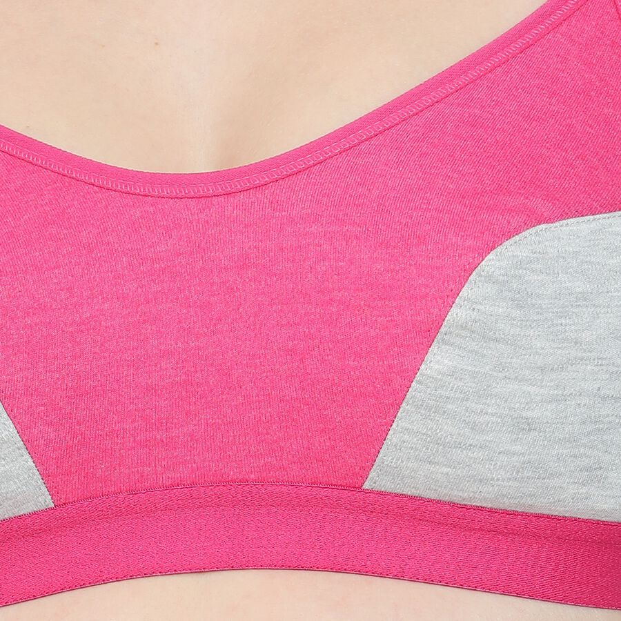 Ladies' Non-Padded Bra, Fuchsia, large image number null