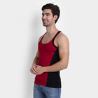 Cotton Single Jersey Sleeveless Gym T-Shirt, Red, small image number null