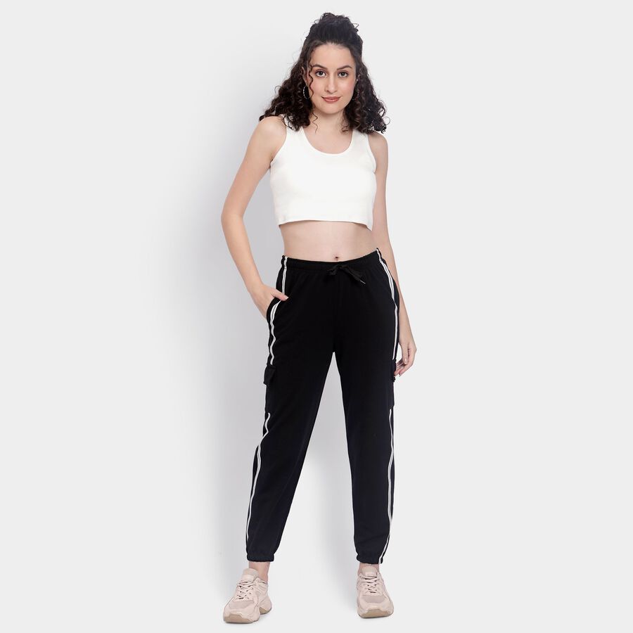 Ladies' Track Pants , काला, large image number null