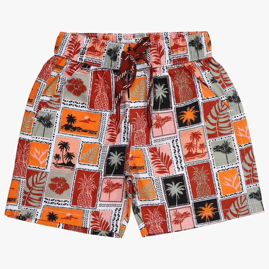 Boys' Bermuda, भूरा, large