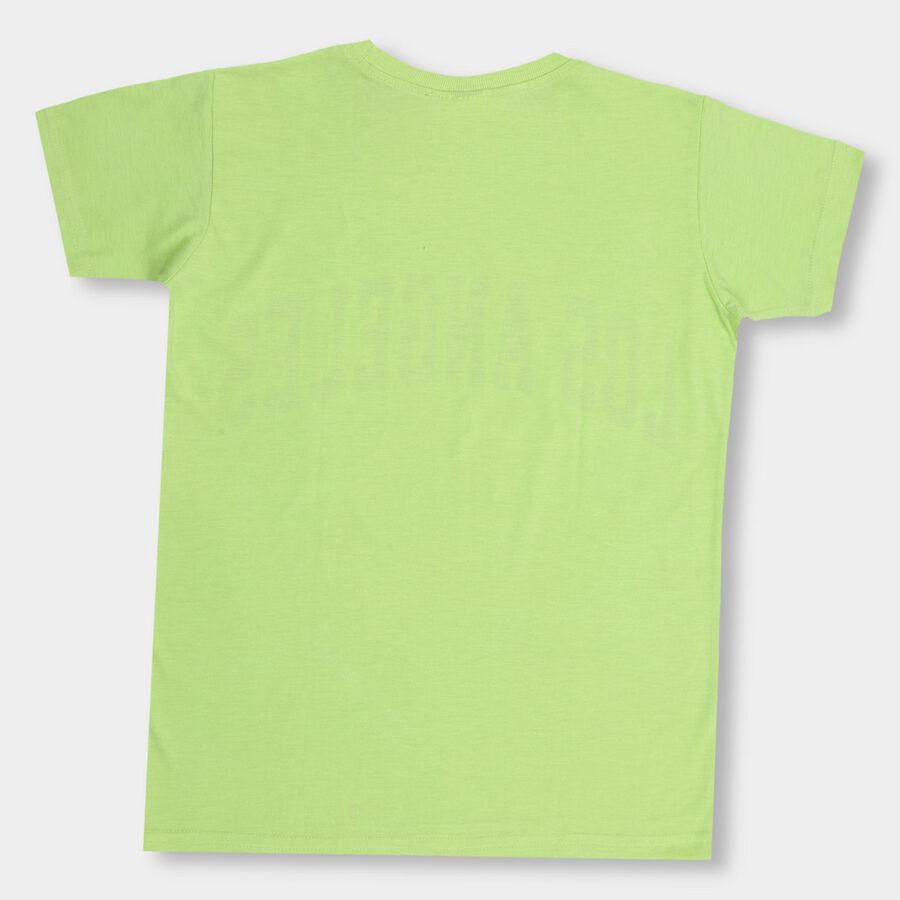 Boys' Half Sleeves T-Shirt , Light Green, large image number null