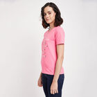 Round Neck T-Shirt, Pink, small image number null