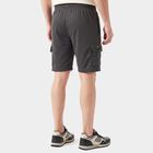 Men's Grey Regular Fit Athletic Bermuda Shorts, गहरा ग्रे, small