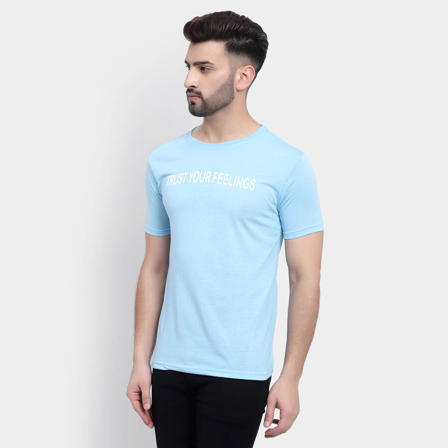 Round Neck T-Shirt, Sky Blue, large image number null