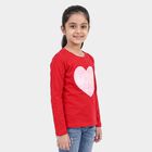 Girls Red Regular Top, लाल, small