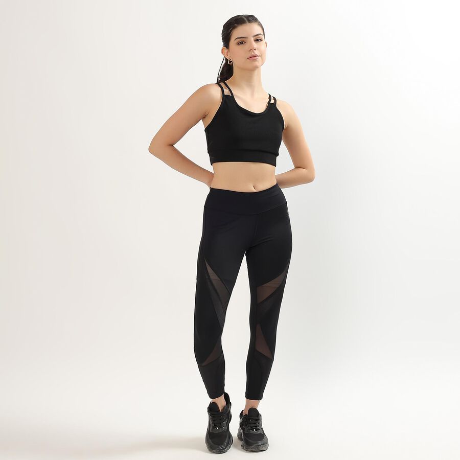Ladies' Sports Bra , Black, large image number null
