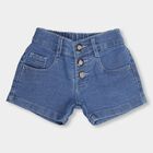Girls' Shorts , मध्यम नीला, small image number null