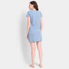 Ladies' Cotton Nighty, टील ब्लू, small image number null
