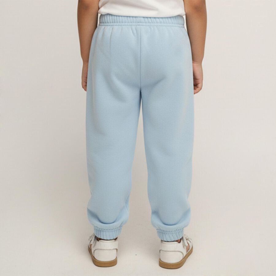 Girls' Light Sky Blue Butterfly Printed Elastic Waist Pyjama, हल्का नीला, large image number null