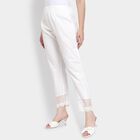 Ladies' 100% Cotton Palazzos , Off White, small image number null