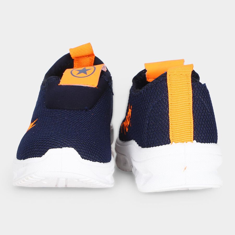 Boys' Navy Blue Slip-On Sneakers, Blue, large