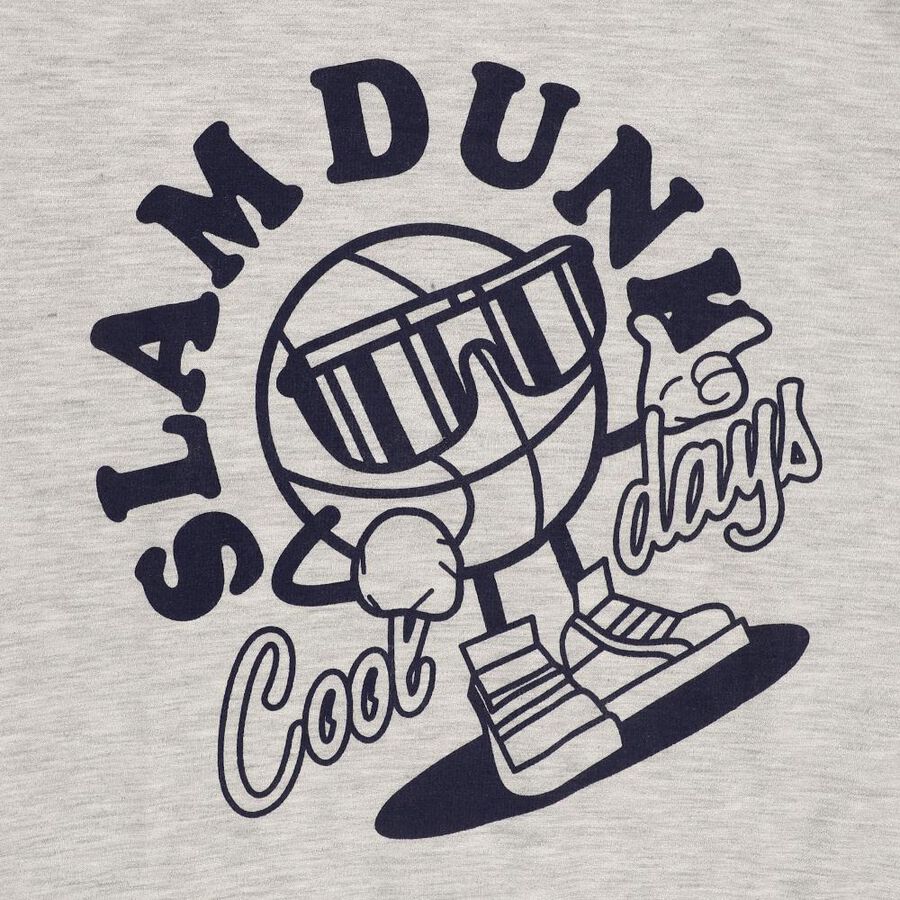 Boys Light Grey Crew Neck Graphic Sweatshirt, Ecru Melange, large image number null