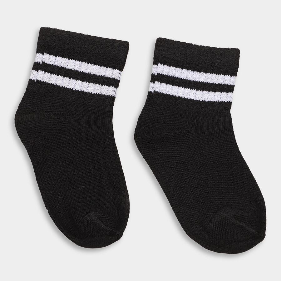 Girls' Socks , Black, large image number null