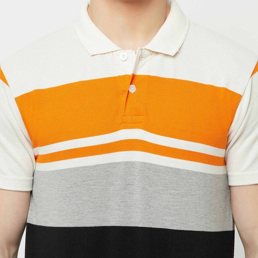 Stripes Polo Shirt, Black, large image number null